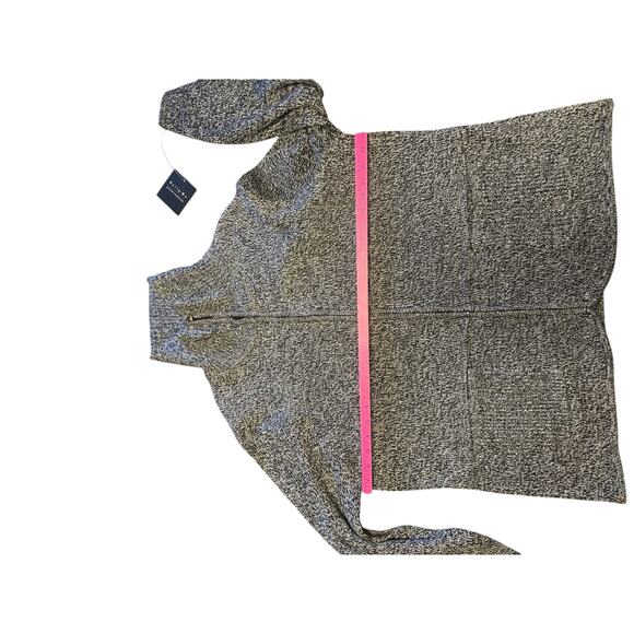 Tally-Ho Sweater Size 1X Black Zip Front - Picture 5 of 10